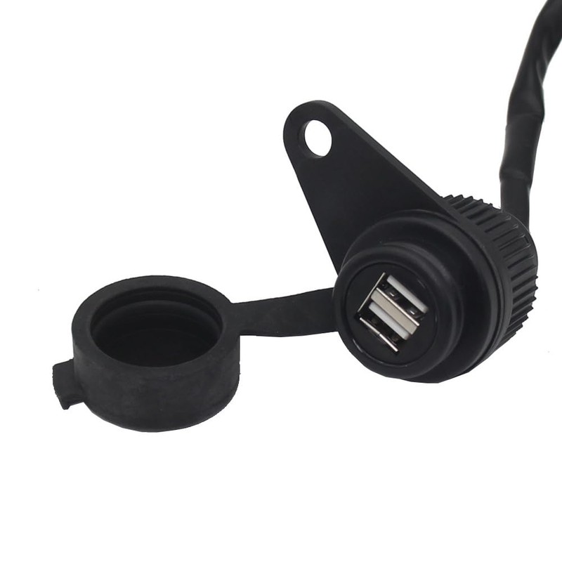 Domary Motorcycle USB Charging Socket Modified USB Chargers Adapter with