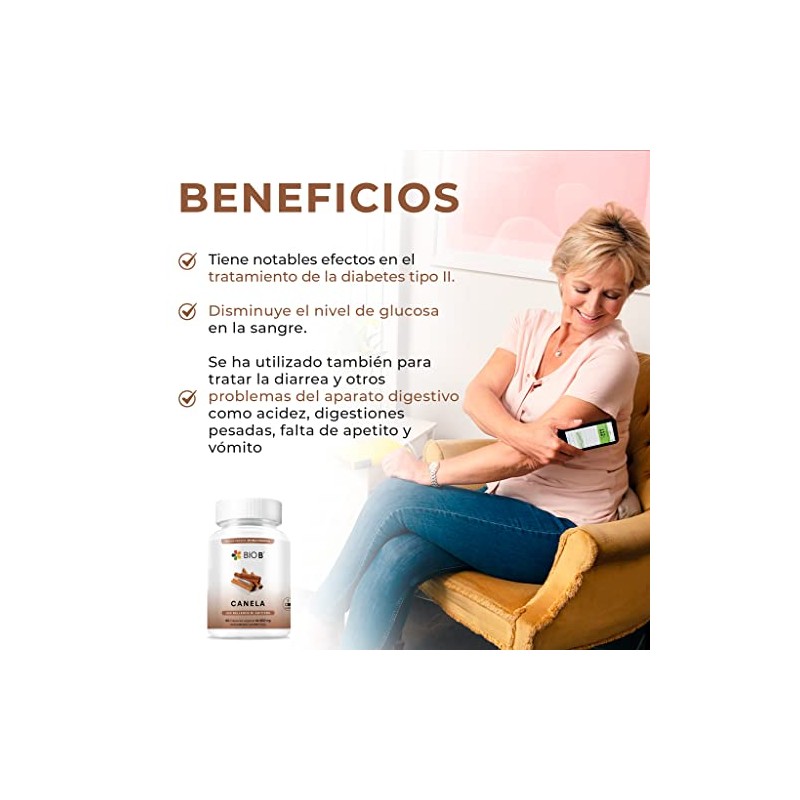BIO B | Canela 3 Pack 60 cápsulas veganas cada