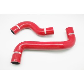 Autobahn88 Radiator Coolant Silicone Hose Kit, compatible with 2009-2013 Subaru Forester SH EJ20 EJ25 (Red -without Clamp Set)