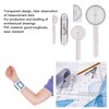 5Pcs Finger Small Joint Goniometer Clear Scale Transparent PVC Finger
