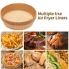 SHINYMOMO Air Fryer Liners Disposable Paper,100Pcs Airfryer Paper Liners,Non Stick