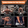 AMFUN Lifting Straps Strength Training Lifting Straps Leather Non-Slip Grip