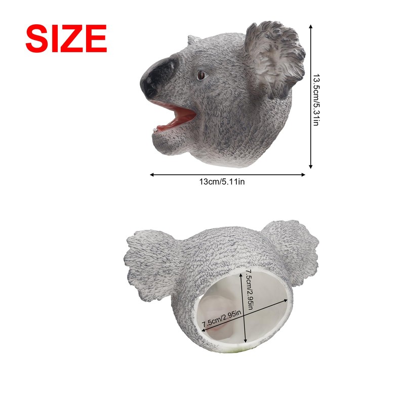 Andux Animal Hand Puppet Realistic Soft Rubber Interactive Role Play