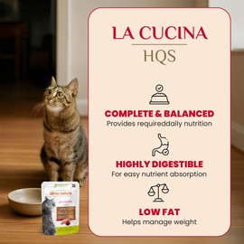 almo nature HQS Complete CAT Wet Cat Food Chicken Dinner with Apple in Jelly - Grain-Free Cat Pouch, 1.94 oz (Pack of 12)