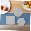 FUNOMOCYA 3 Sets Nonslip Heat Insulation Cup Pads Absorbent Round