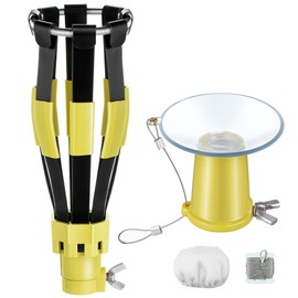 Dreyoo 2 Piece Set Light Bulb Changer, Standard Incandescent Bulb Changer and Suction Cup Light Bulb Changer Compatible with DocaPole and Other Standard Threaded Extension Pole (Pole Not Included)