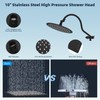 Hibbent All Metal CUPC Certified Shower Head, 10'' High Pressure