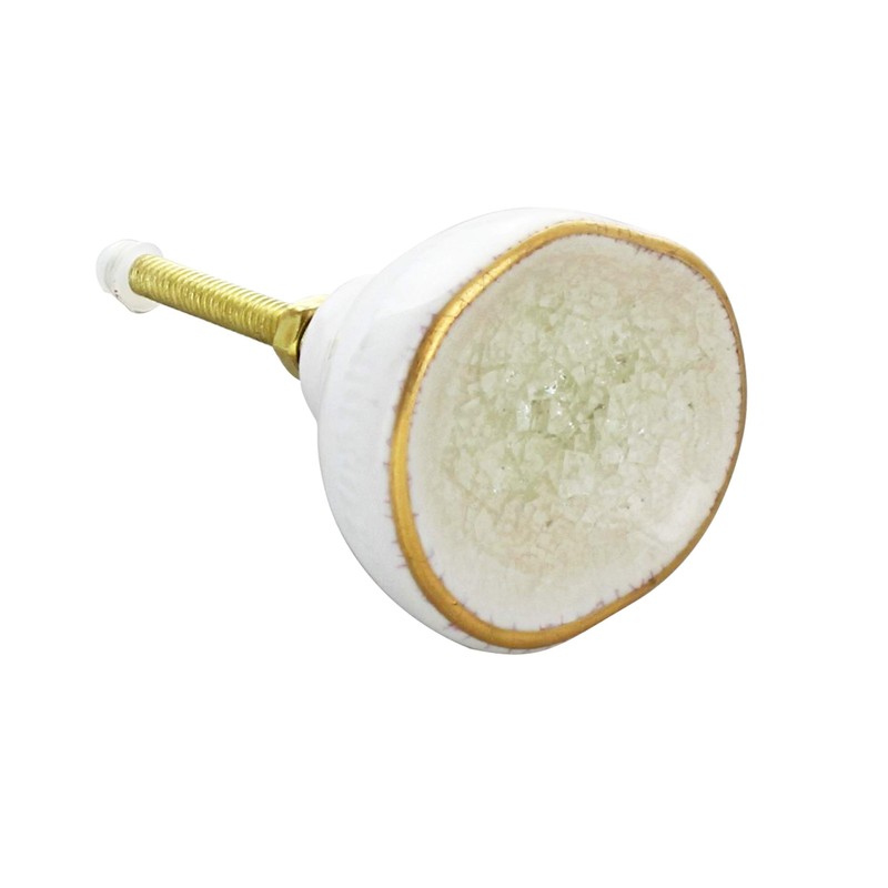 G Decor Shabby Chic Cream Ceramic Door Knob