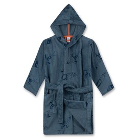 Sanetta Boys Bathrobe Dark Blue | High Quality Bathrobe for Boys with Hood and Belt Bathrobe in Size, blue