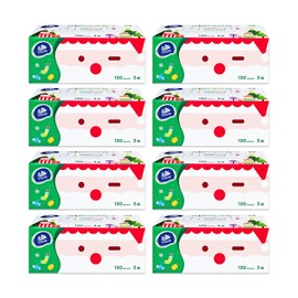 Vinda 3-Ply Premium Soft Facial Tissues, Ultra Care for Sensitive Skin, 130 Tissues per Box, 8 Flat Boxes – Strong, Gentle & Ideal for Home or Office Use