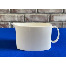 Unmarked Creamer Pitcher with Handle, White Bone China Milk Pitcher For Tea Coffee - 5 in