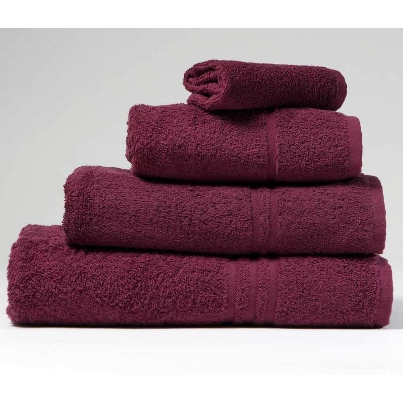 Blue Label 500gsm Plain Plum Hand Towel (SEE SIZE OPTIONS)