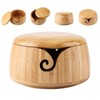Yarn Bowl, Handmade Crafted Bamboo Yarn Bowl Crochet Bowl Yarn
