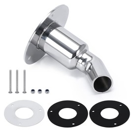 PTNHZ 24mm/0.94" 316 Stainless Steel Thru Hull Exhaust Skin Part of Air Diesel Heater For Diesel Parking heaters For Boat Marine Car Truck (Angled)