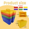 MiraFure BPA Free 2 Compartment Stackable Desk Organizer, Classroom Caddy,