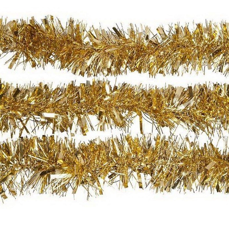 SHATCHI 1.8m/6ft Gold Luxury Deluxe Chunky Christmas Tinsel Garland Xmas