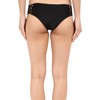Amuse Society Womens Ana Solid Boycut Bikini Bottom Black Size