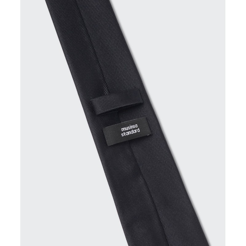 Musinsa Standard Silk Solid Tie [Dark Gray]