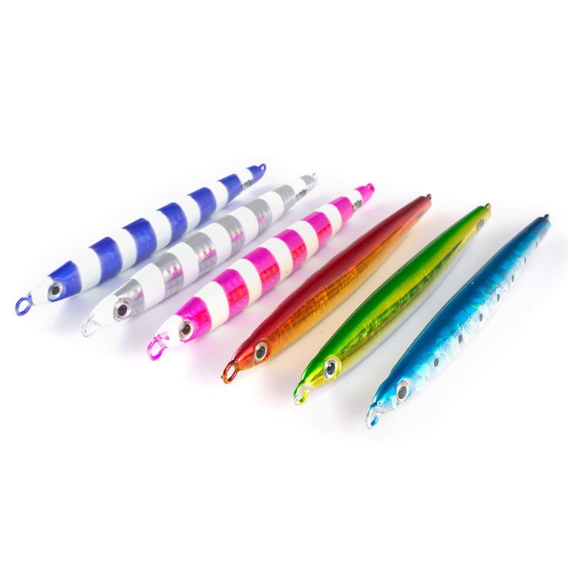 【Orrudo Fishing Gear】Cylindrical Rod-shaped Fall Type Metal Jig (Slow Jig)