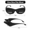 UXIETIN Crochet Glasses Horizontal High Definition Lazy Glasses Prism Periscope