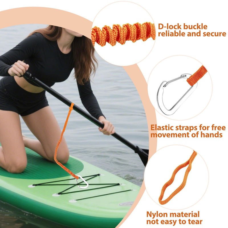 IHLOOTD Kayak Paddle Lead Orange Canoe Paddle Lead Paddles Safety
