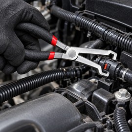 Fuel Line Disconnect Pliers – Automotive Pipe Removal Tool for Fuel Lines, Oil Pipes & Connectors