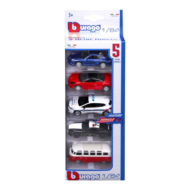 Bburago Maisto France BBURAGO - AUTO 1:64 - PACK 5