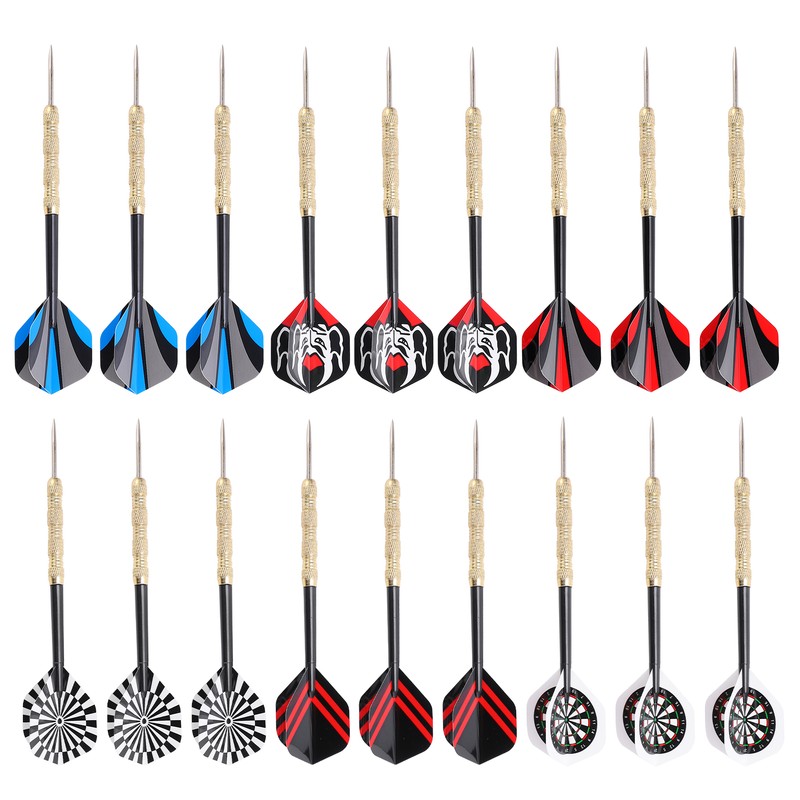 18 Pcs Professional Steel Tip Darts Flight Steel Tip Dart