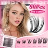 PROLASHBEAUTY Natural Lash Clusters Wispy Eyelash Clusters, Eyelash Extensions D