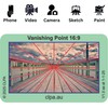 CLPA Vanishing Point Sucher - Kompositionsraster in Kreditkartengröße für Video,