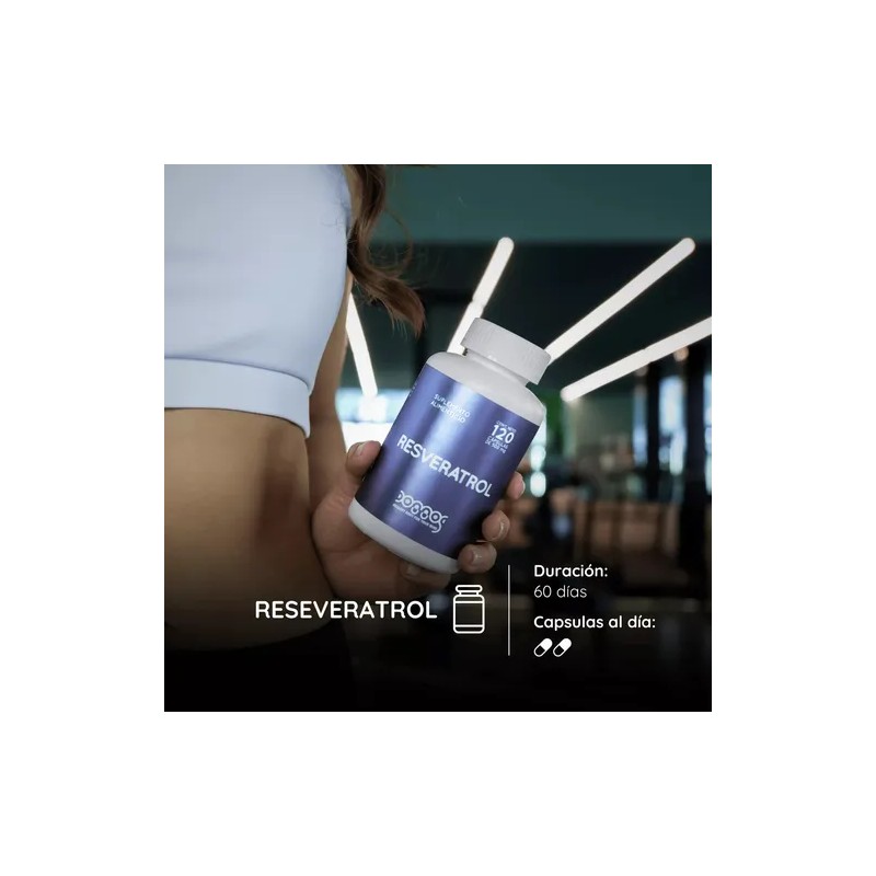 Resveratrol Reforzado 120 Cápsulas 500mg- Suplementos Domos Sin Sabor