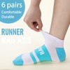 Suhine 6 Pairs Inspirational Athletic Running Sock Set Multicolored Inspirational