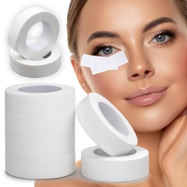 Lash Tape for Eyelash Extension (8 Rolls) - 0.5" 10 Yd White Japanese Medical Tape for Sensitive Skin, Micro Pore Eyelash Tape, Super Soft & Breathable for Cluster Lash Extensions or DIY,Cut By Hand