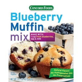 Concord BLUEBERRY Muffin Mix - 6 (SIX) 15oz Boxes