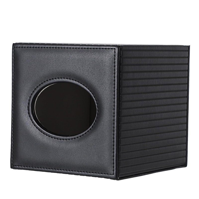 Sumnacon PU Leather Tissue Box Cover Modern Square Tissue Box