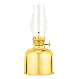 YOGOShop Fuel Lantern, Oil Lantern, Outdoor Camping Lantern (Electroplated, Gold)