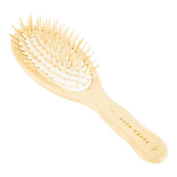 Acca Kappa Pneumatic Beech Wood Oval Brush with Wooden Pins