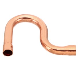 PATIKIL 3/8 Inch ID P-Trap Copper Pipe Fittings, Welding Solder Sweat Connection for HVAC Refrigeration Air Conditioning Plumbing Supply