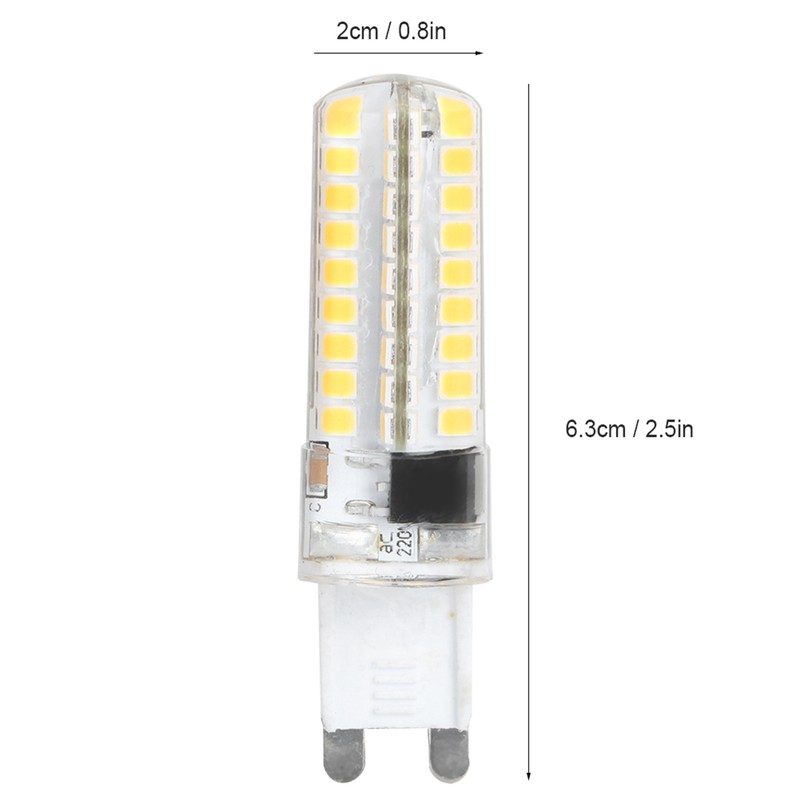 10Pcs G901052 1.5W Mini Silicone Bi‑Pin LED Light Bulb Kit