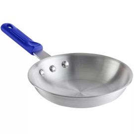 choice  Choice Aluminum Fry Pan with Blue Silicone Grip (select size below) - 7 in