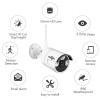 Hiseeu 3MP IP Camera Waterproof Security Camera Outdoor Surveillance Camera