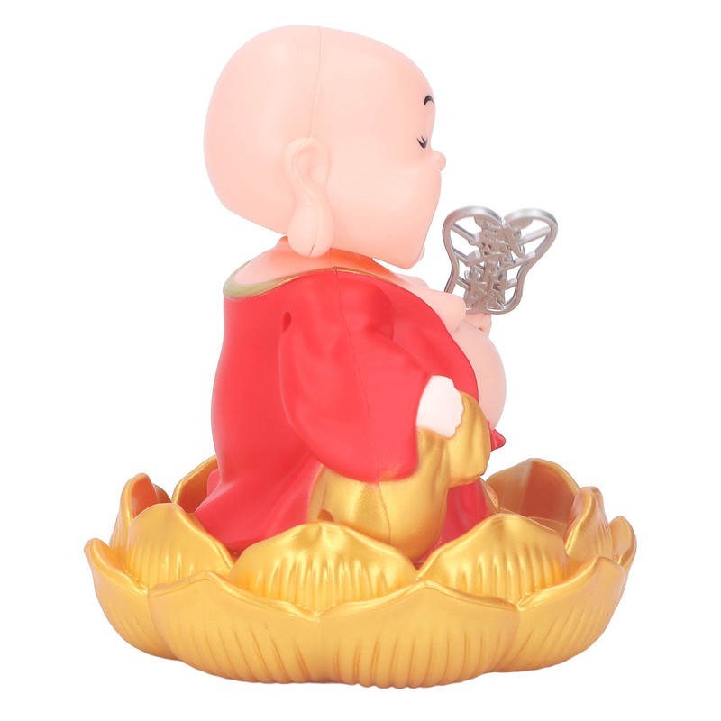 Nodding Smiling Buddha Maitreya Automatic Laughing Car Dashboard Solar Buddha