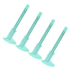 FELTECHELECTR 4pcs Dial Vernier Caliper Vernier Gauge Pocket Vernier Scale Metric Vernier Caliper Mini Measure Tool Caliper Ruler Dial Calipers Vernier Micrometer Tools Mini Caliper Cursor