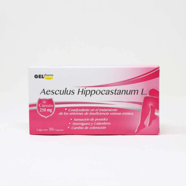 Aesculus Hippocastanum L. Capsulas 250 Mg Caja 30 Cápsulas G