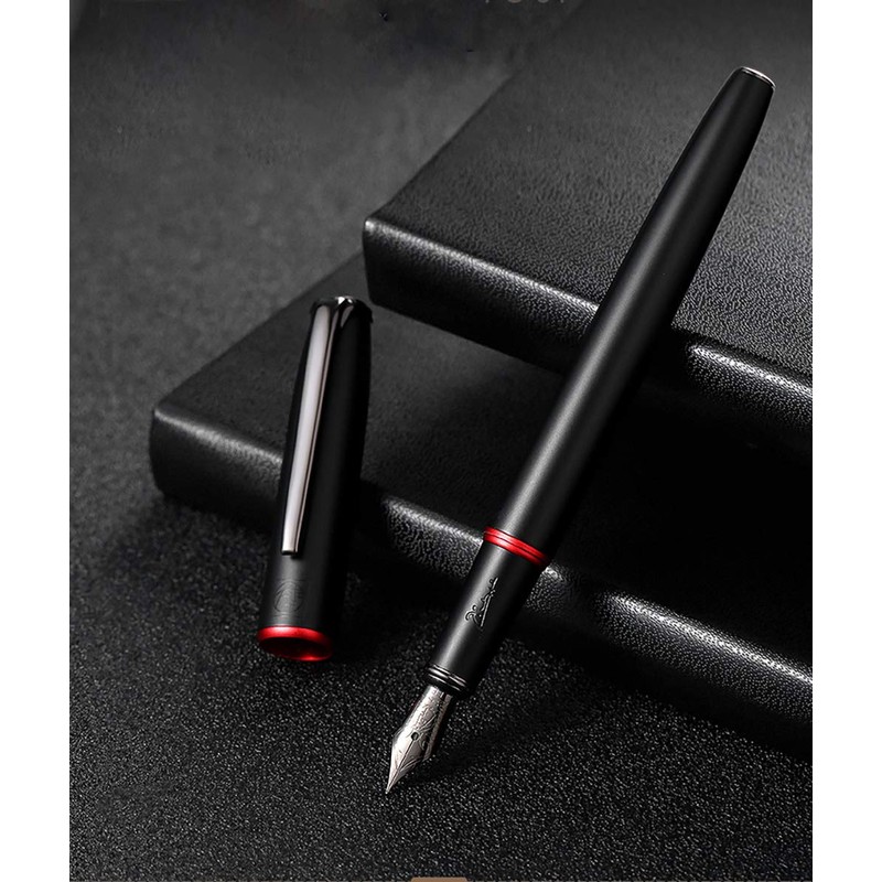 Picasso 916 - Pluma estilográfica con anillo rojo y negro