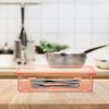 TOPBATHY 2 Pcs Flatware Trays Cutlery Organiser with Lid Cutlery