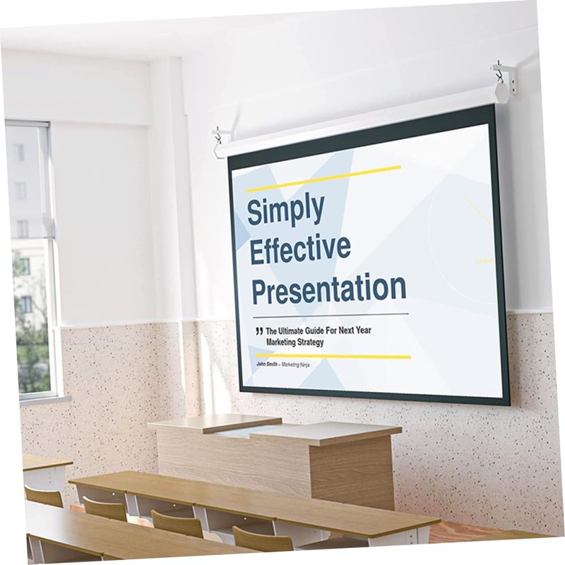 NUOBESTY Adjustable Projector Screen Wall Mount Ceiling Hook Bracket for