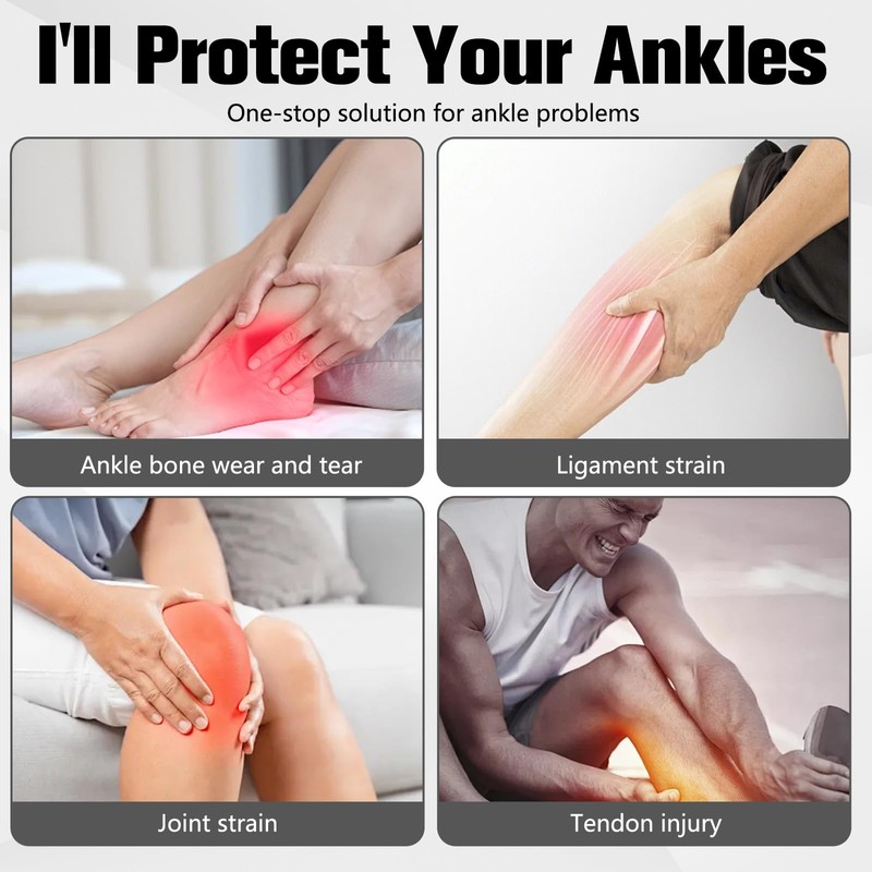 2 Pack Ankle Brace Compression Support Stabilizer for Men Women,