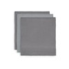 Jollein 437-848-65308 Burp Cloths Grey Pack of 3 31 x