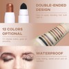 LOKFAR Cream Eye-Shadow Stick, Waterproof Cream Eyeshadow Pen Rotatable Creamy